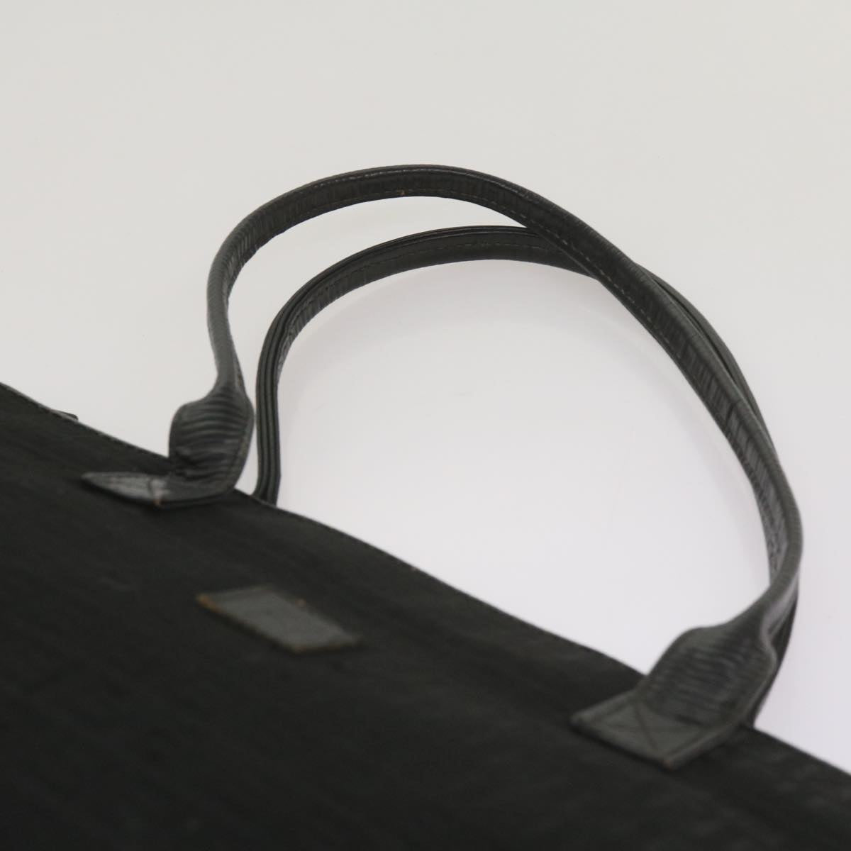FENDI Zucchino Canvas Tote Bag Black 68585