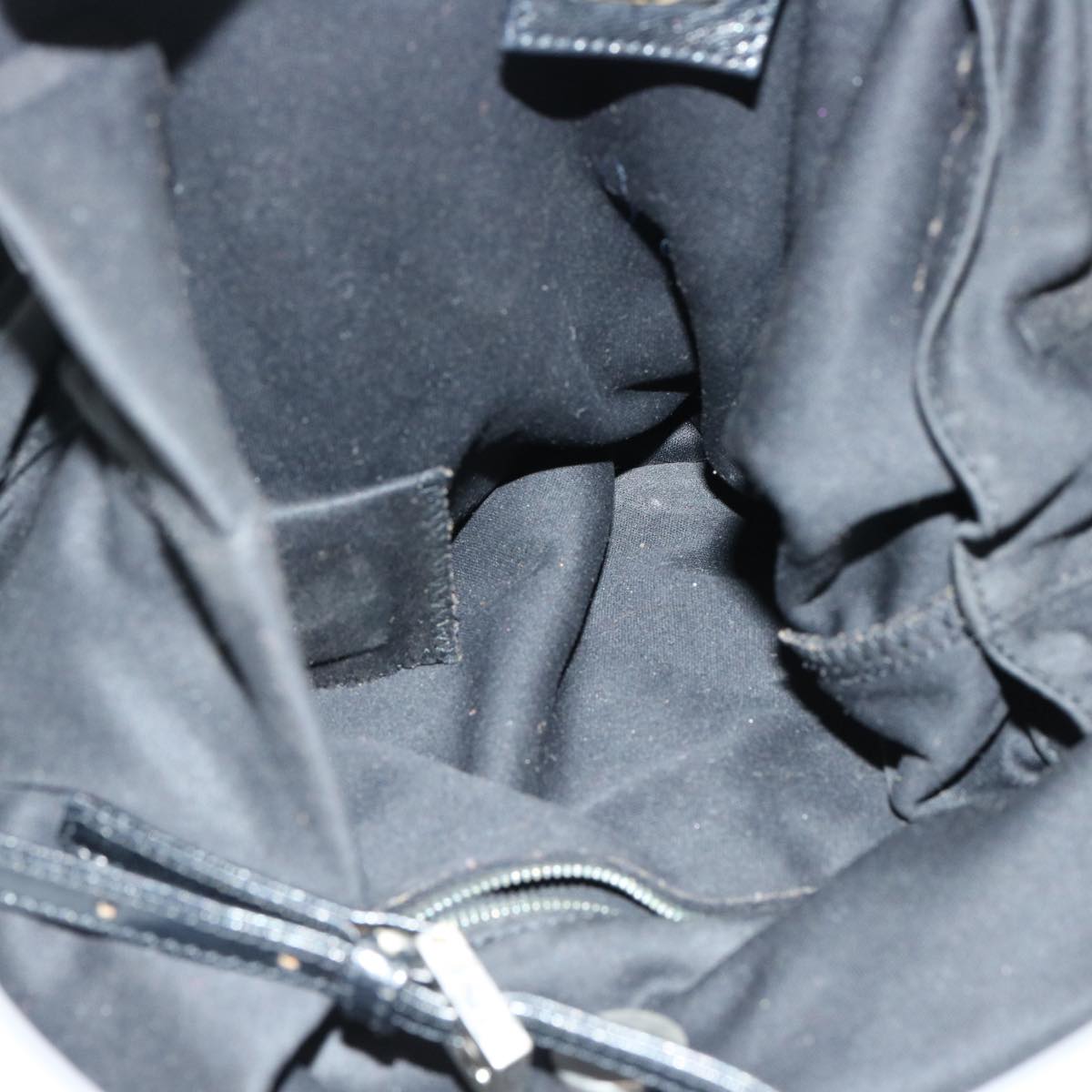 FENDI Shoulder Bag Nylon Black 68890