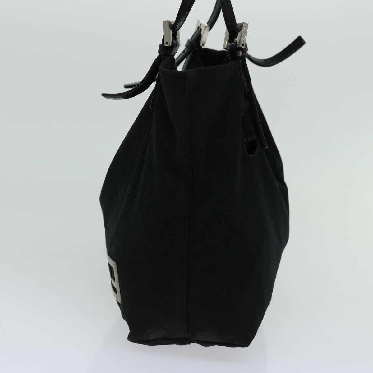 FENDI Shoulder Bag Nylon Black 68890
