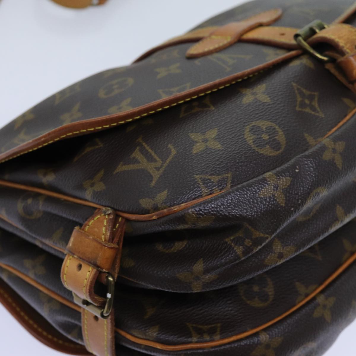 LOUIS VUITTON Monogram Saumur 30 Shoulder Bag M42256 LV 68910