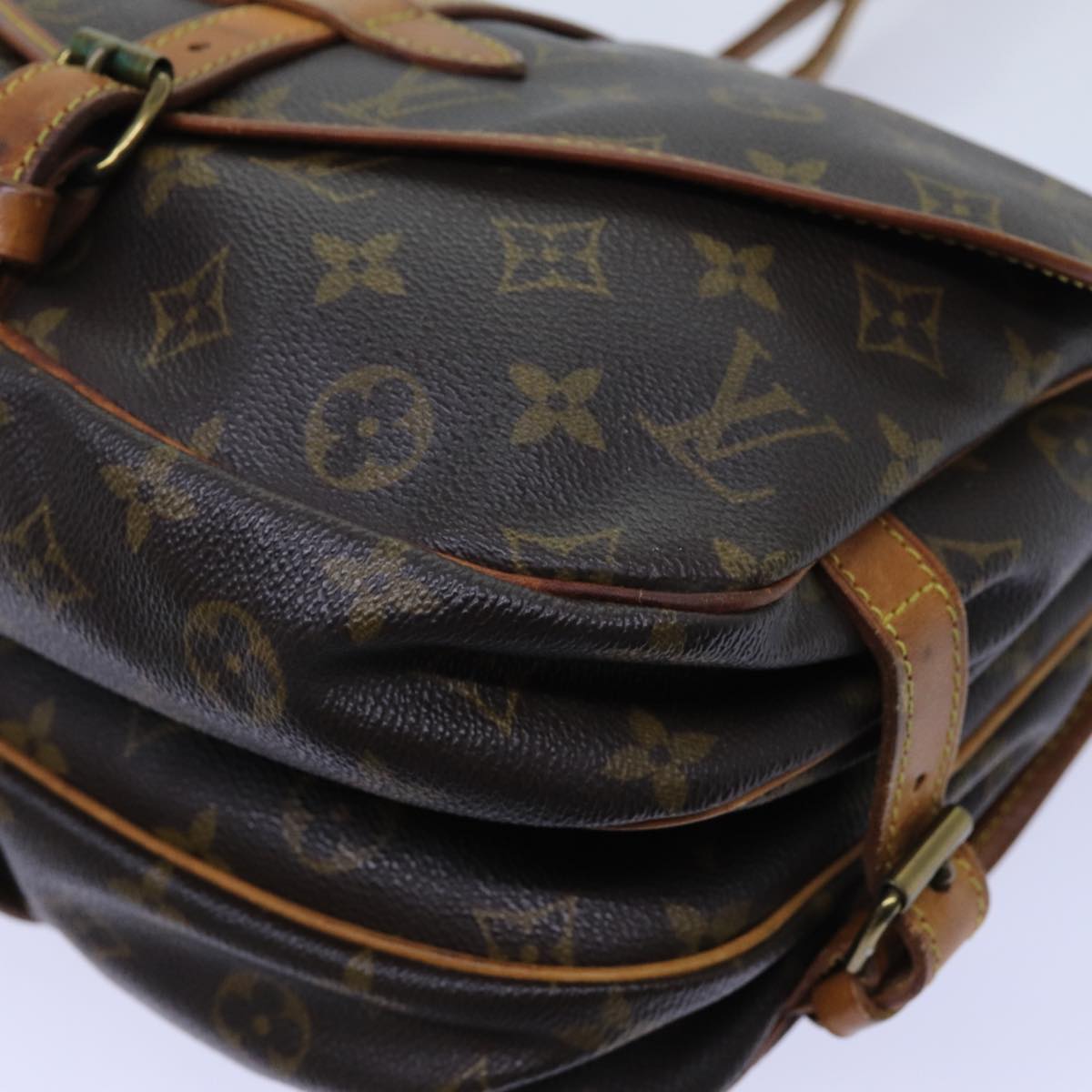 LOUIS VUITTON Monogram Saumur 30 Shoulder Bag M42256 LV 68910