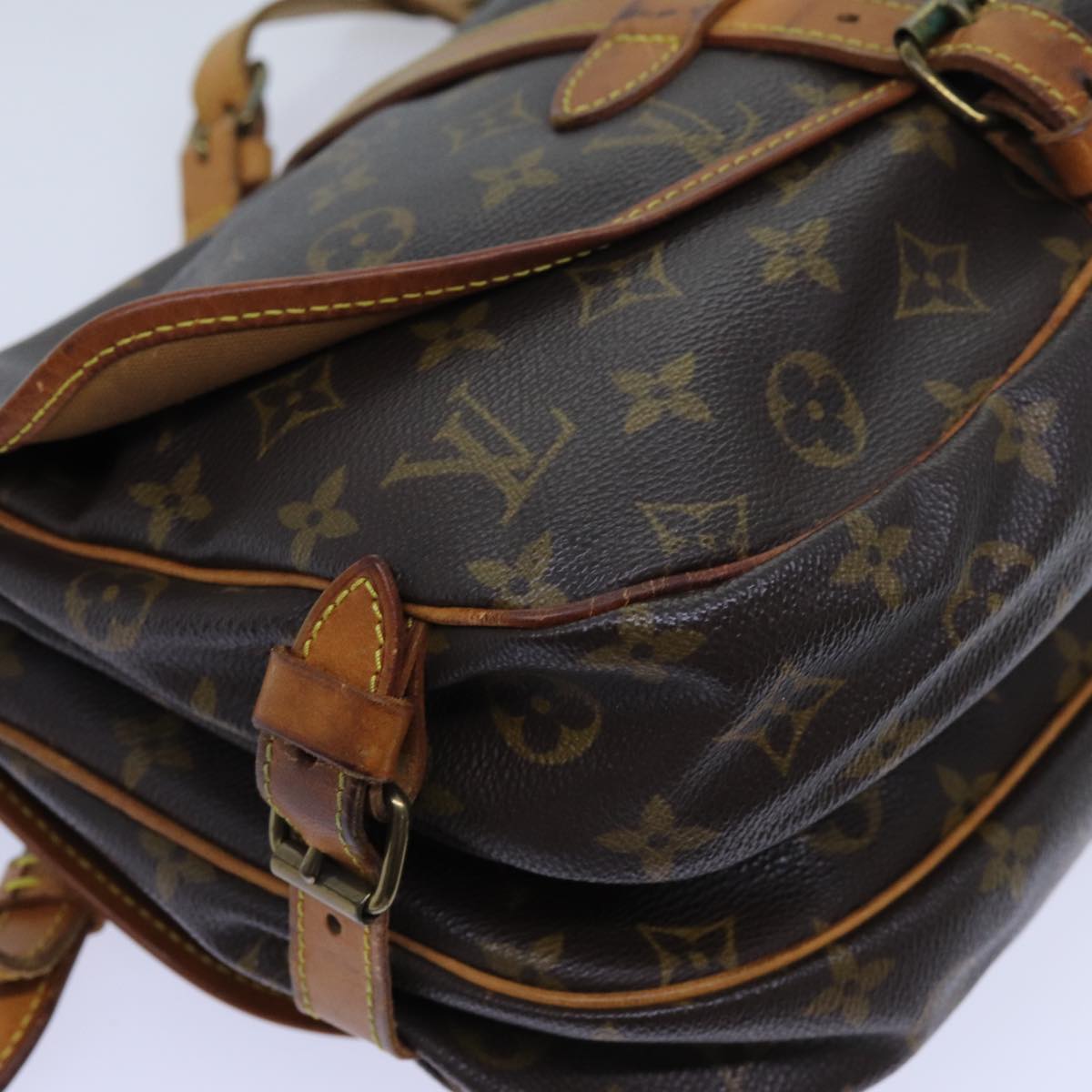 LOUIS VUITTON Monogram Saumur 30 Shoulder Bag M42256 LV 68910