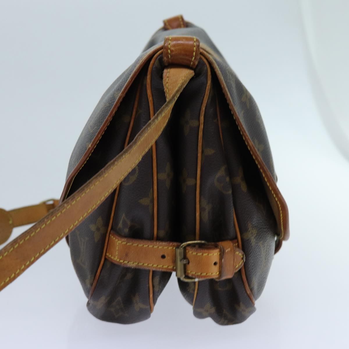 LOUIS VUITTON Monogram Saumur 30 Shoulder Bag M42256 LV 68910