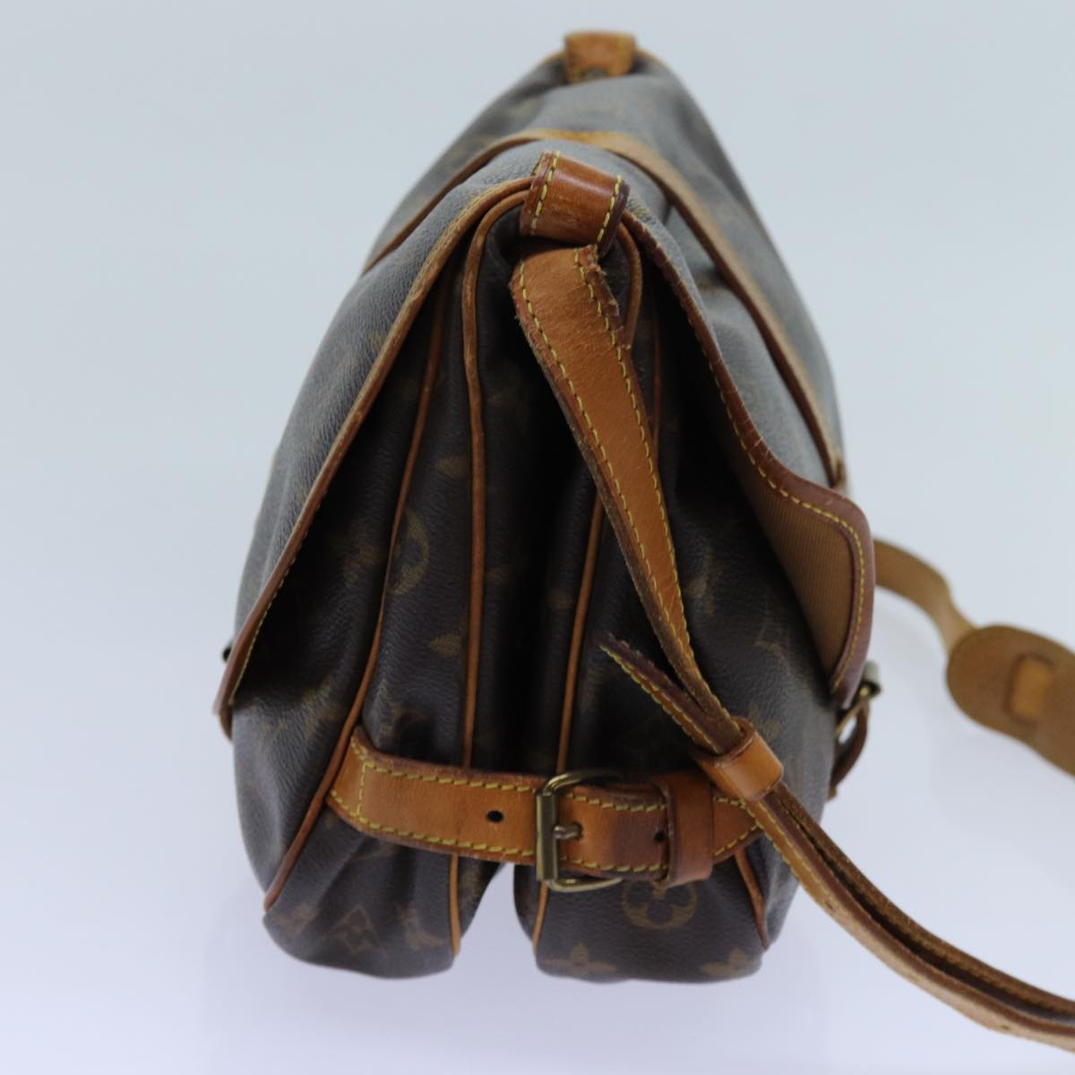 LOUIS VUITTON Monogram Saumur 30 Shoulder Bag M42256 LV 68910
