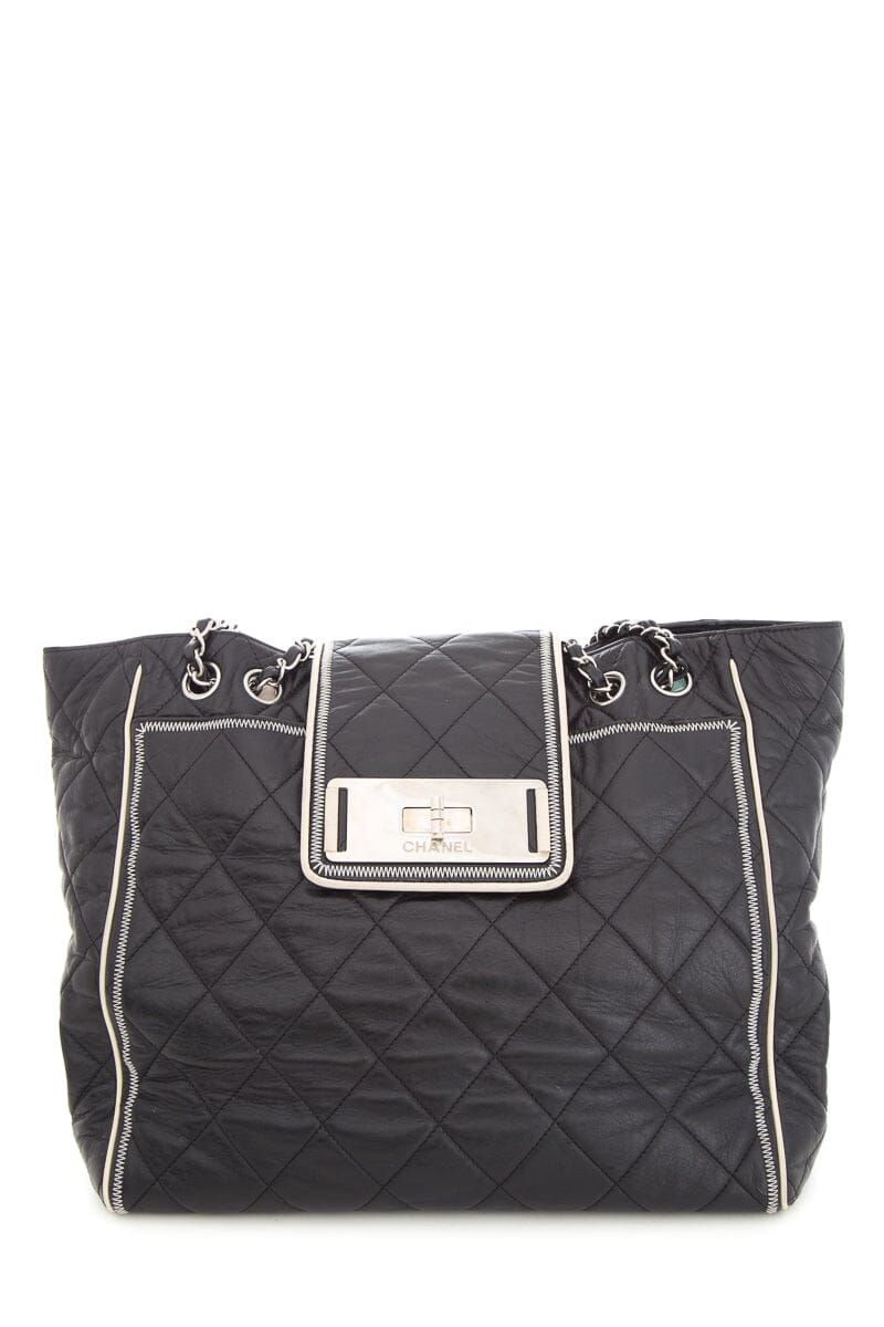 Chanel 2008/09 Black East West Reissue Handbag