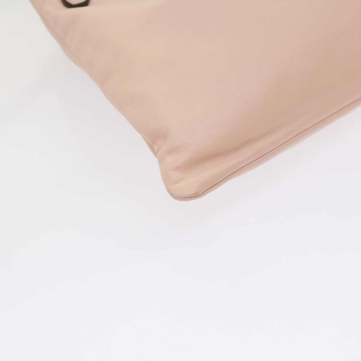 FENDI Purse Shoulder Bag Leather Beige 69042A