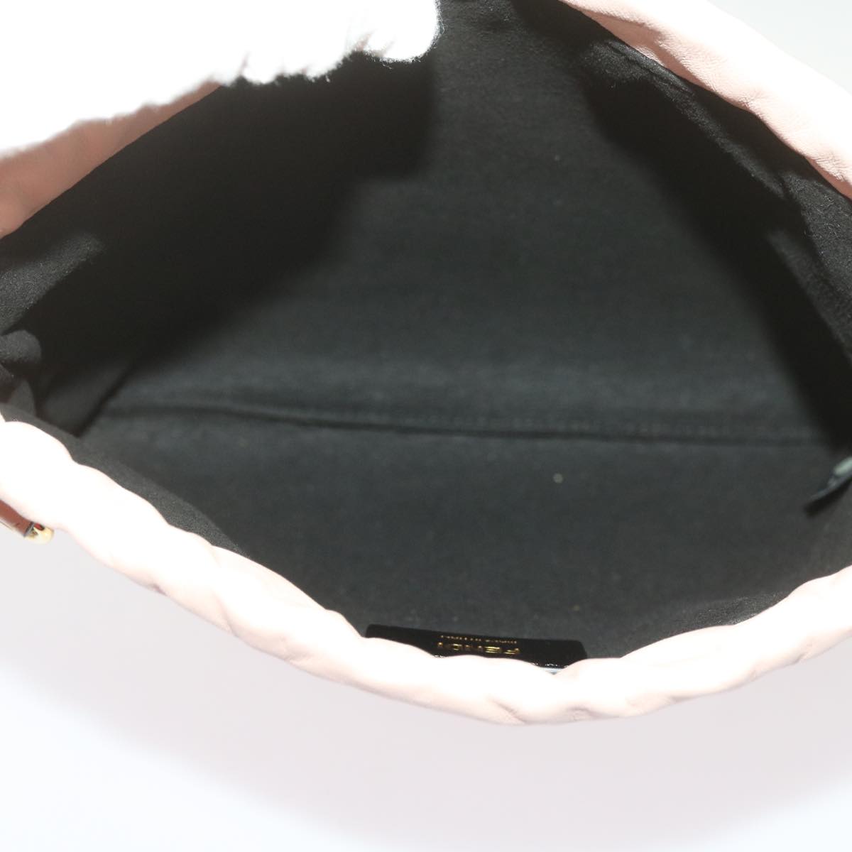 FENDI Purse Shoulder Bag Leather Beige 69042A