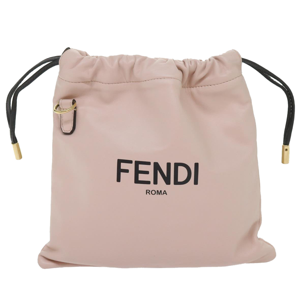 FENDI Purse Shoulder Bag Leather Beige 69042A