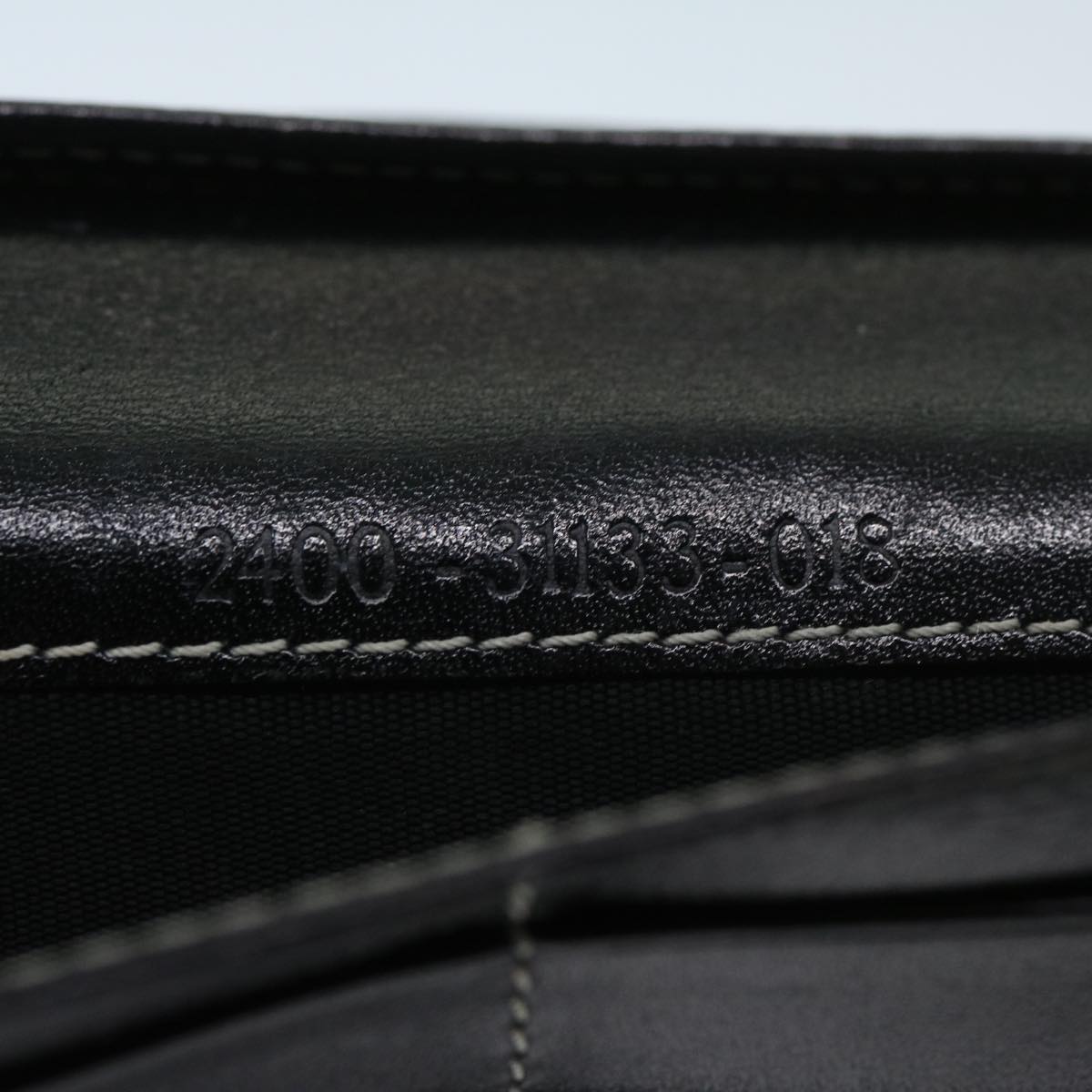 FENDI Zucchino Canvas Long Wallet Navy 69136