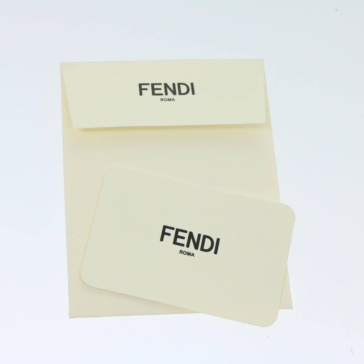 FENDI Clutch Bag Leather Gold Tone 8N0178 69145A