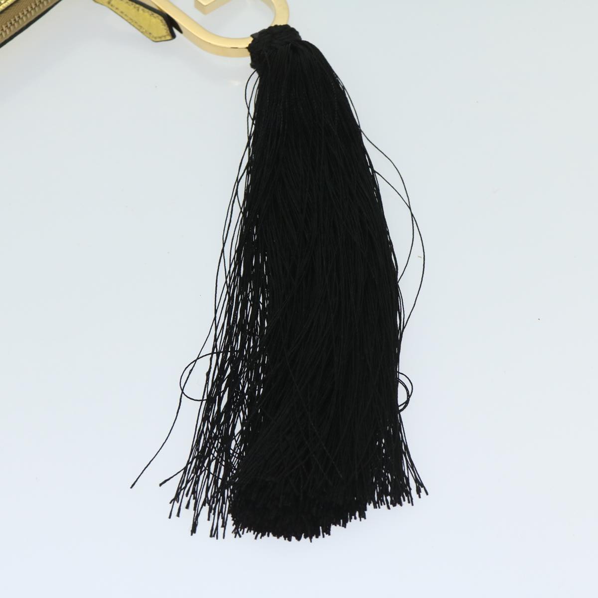 FENDI Clutch Bag Leather Gold Tone 8N0178 69145A