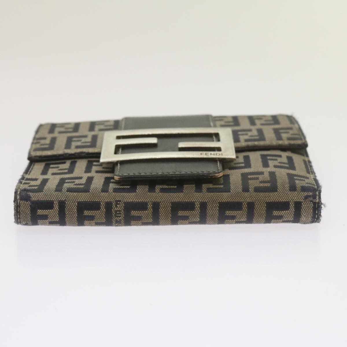 FENDI Zucchino Canvas Wallet Navy 69148