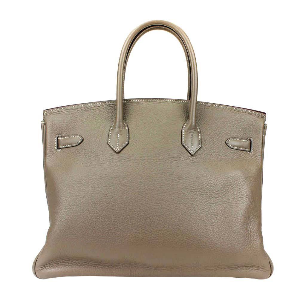 HermÃƒÆ’Ã‚Â¨s Birkin 35 Etoupe Taupe Bag PHW
