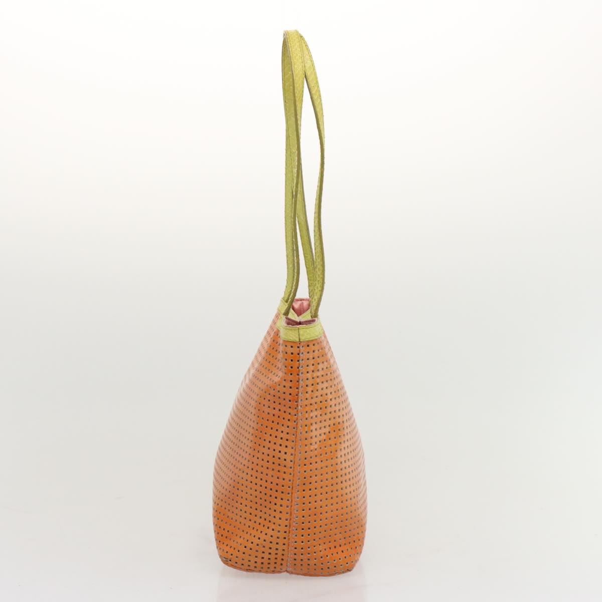 FENDI Hand Bag Enamel Orange 69455