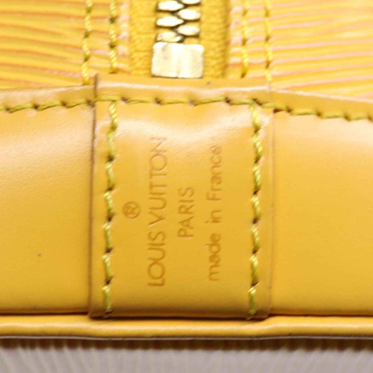 LOUIS VUITTON Epi Alma Hand Bag Tassili Yellow M52149 LV 69598