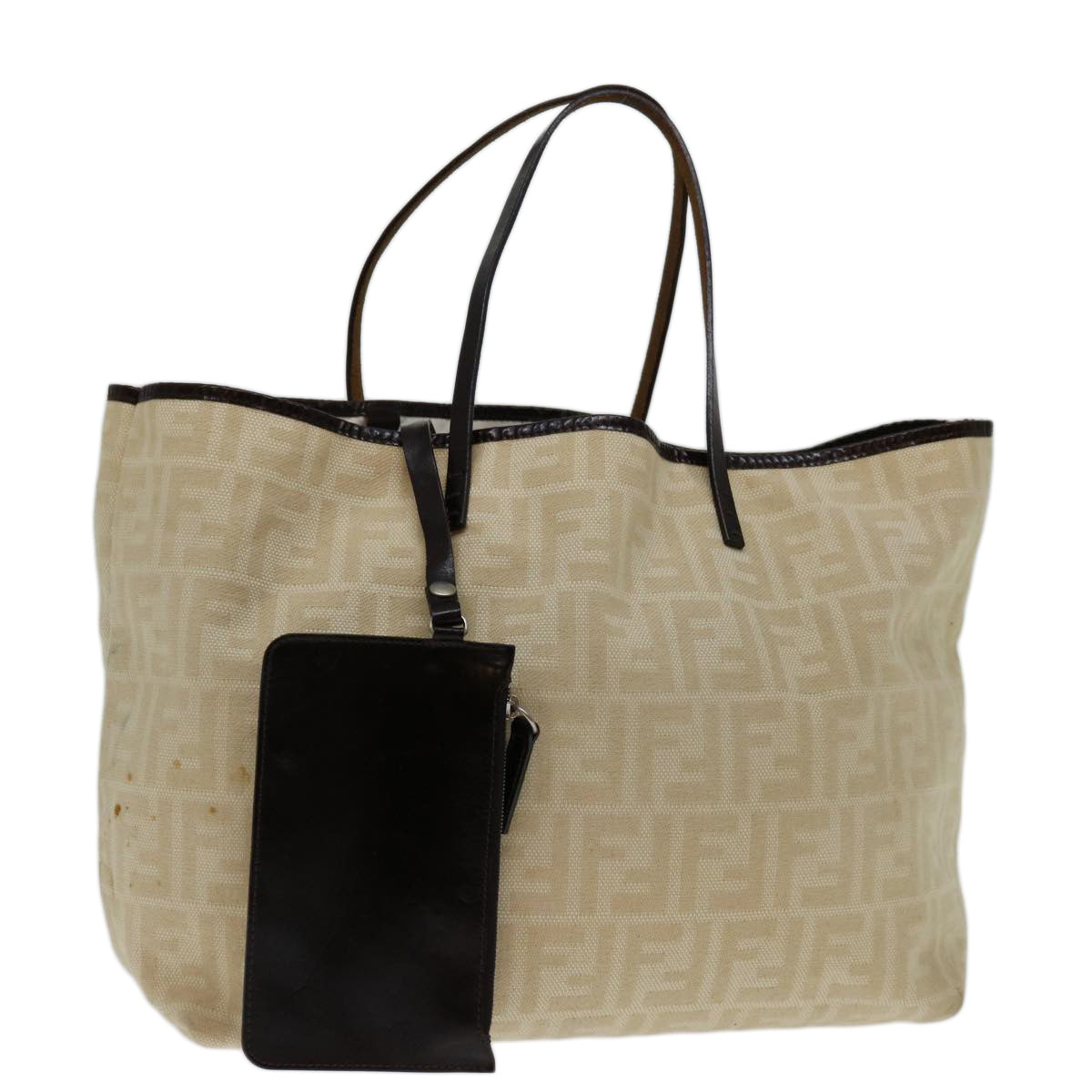 FENDI Zucca Canvas Tote Bag Beige 69670