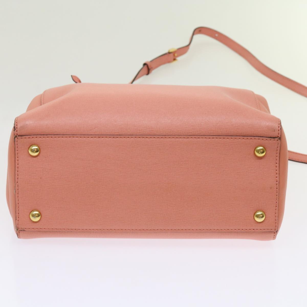 FENDI Hand Bag Leather 2way Pink 69672