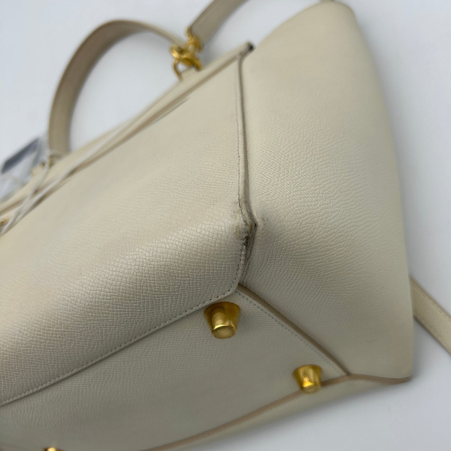 Celine Beige Belt Shoulder Bag