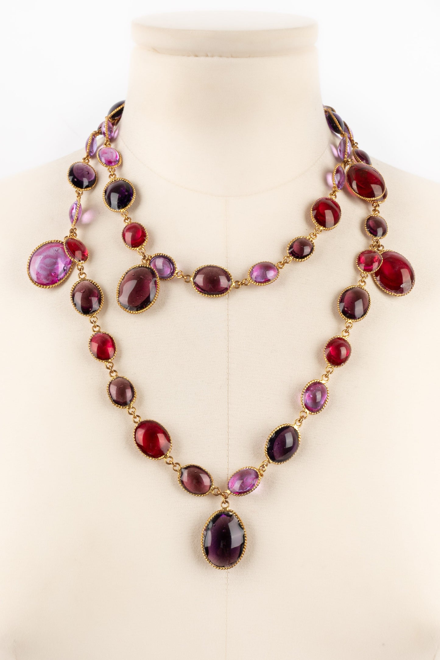 Collier en pÃƒÆ’Ã‚Â¢te de verre