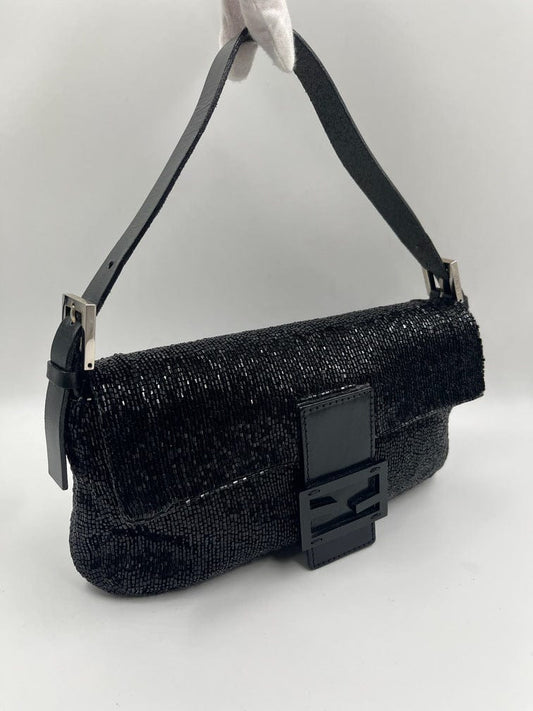 Fendi Sequin Beaded Baguette Bag