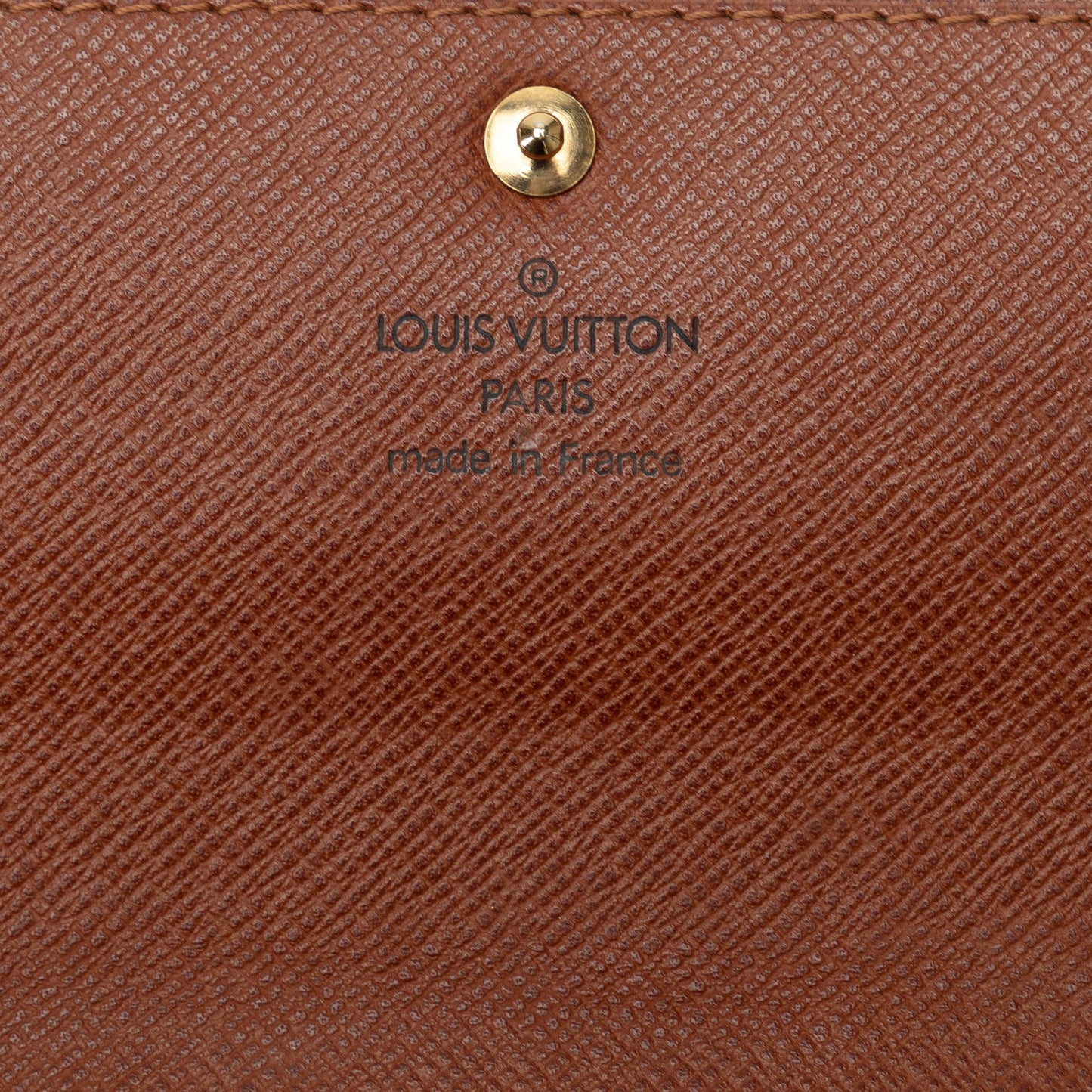 Brown Louis Vuitton Monogram Sarah Long Wallet