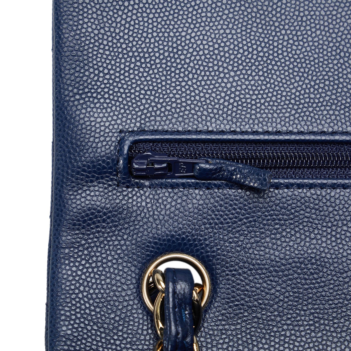 Chanel Classic Double Flap Jumbo Dark Blue Caviar gold