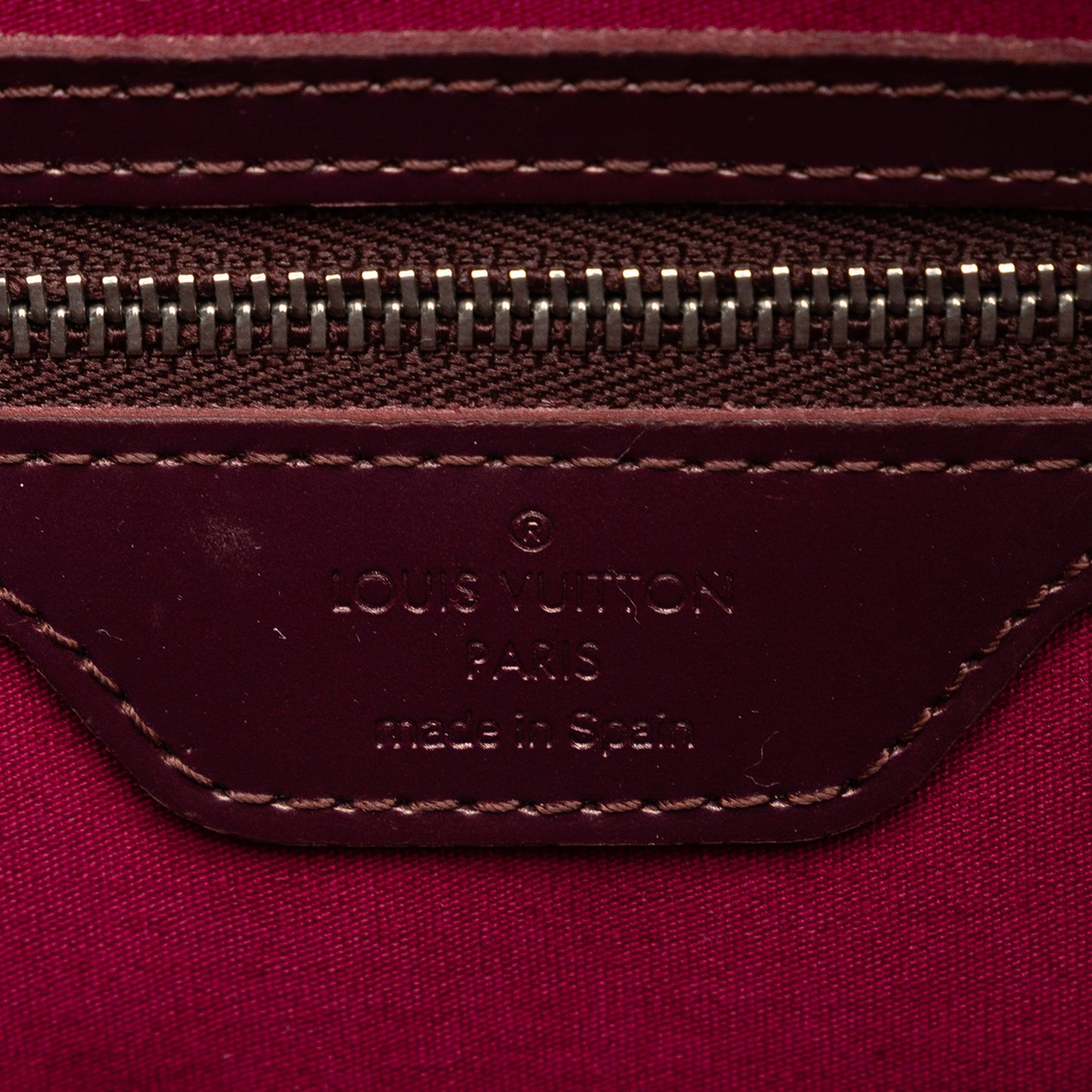 Red Louis Vuitton Monogram Mat Stockton Tote Bag