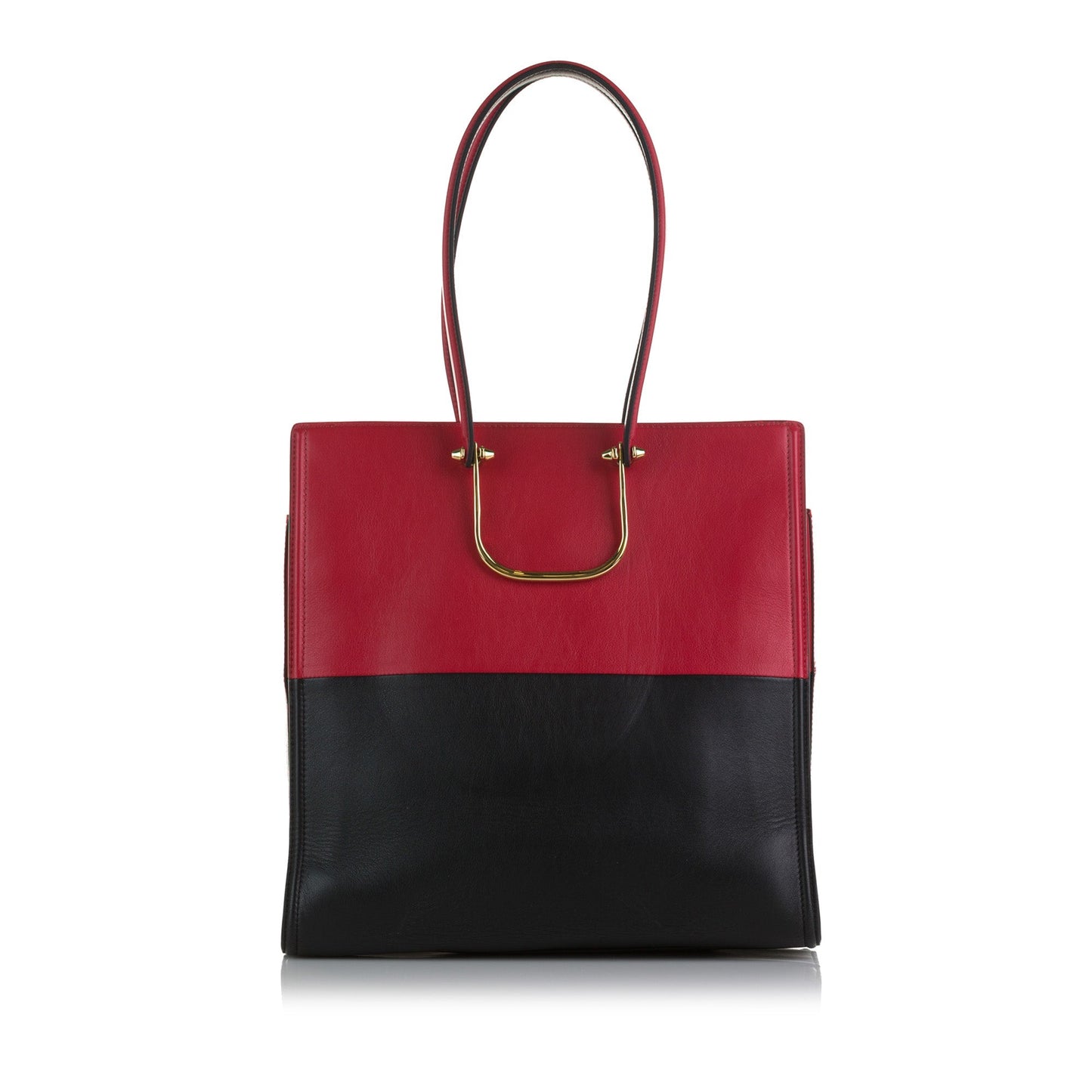 Black Alexander McQueen The Tall Story Bicolor Tote