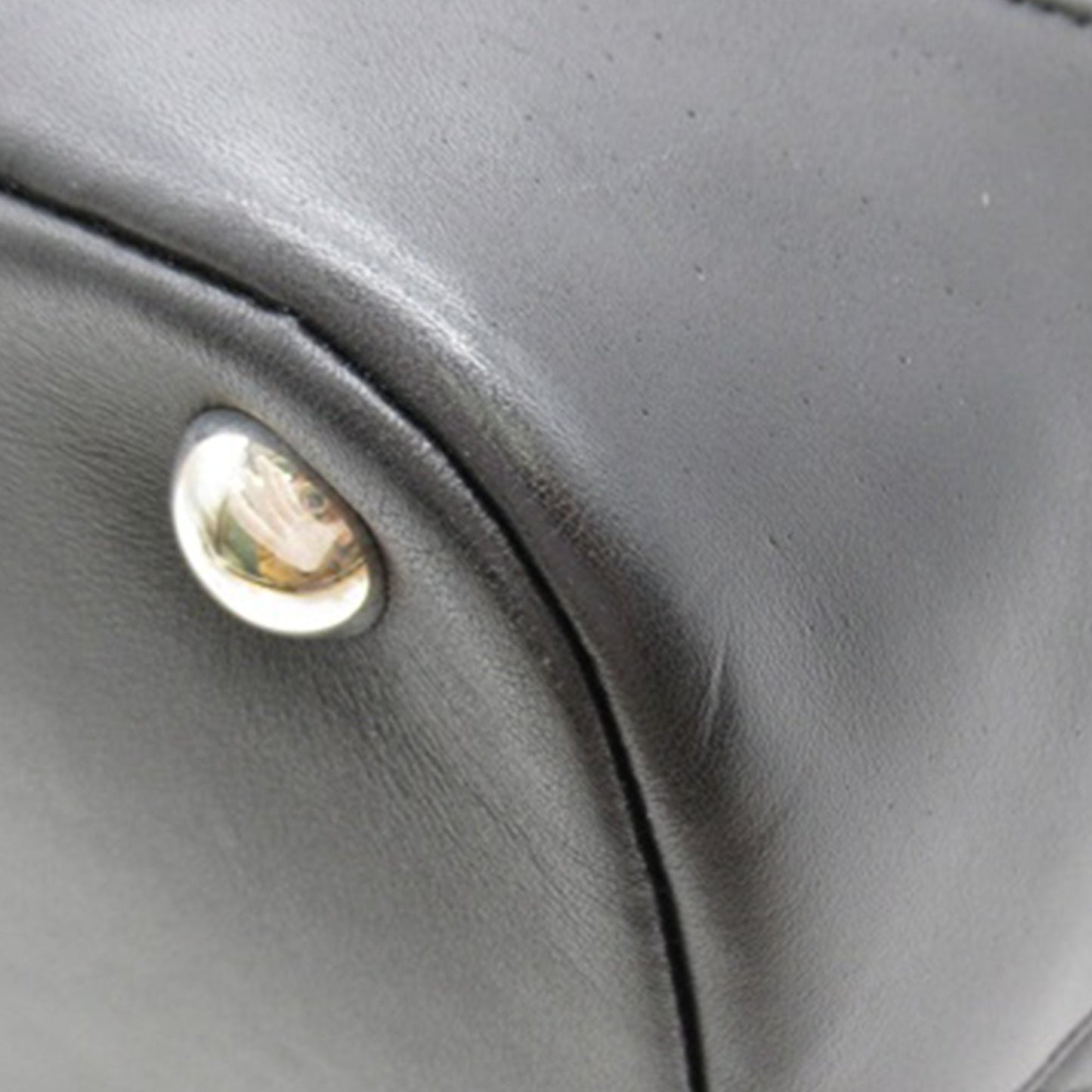 Chanel Cambon Ligne Tote Black Calfskin Silver