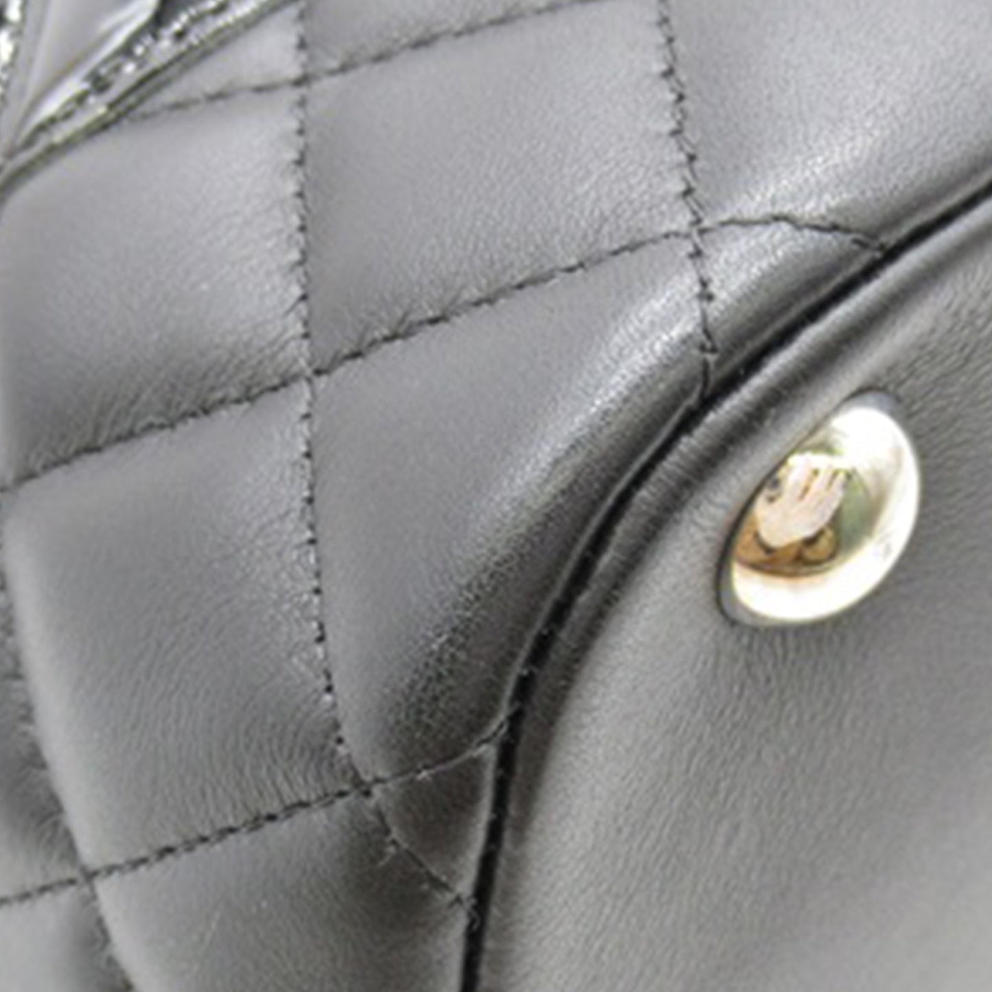Chanel Cambon Ligne Tote Black Calfskin Silver
