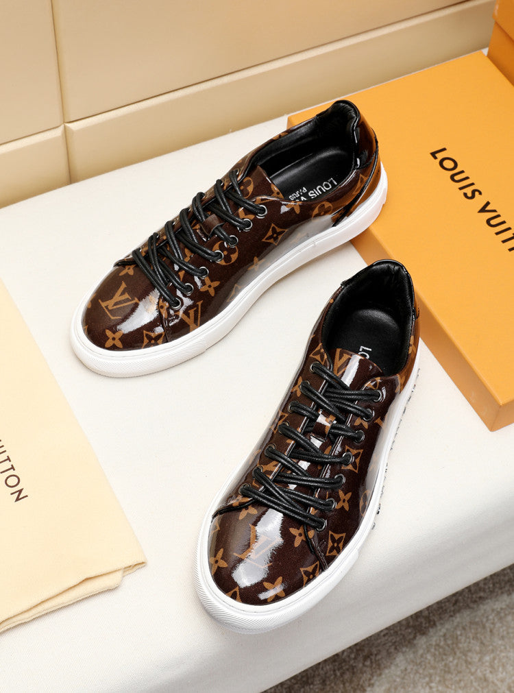 GLM - LUV Low GLMnogram Brown Breathable Sneaker