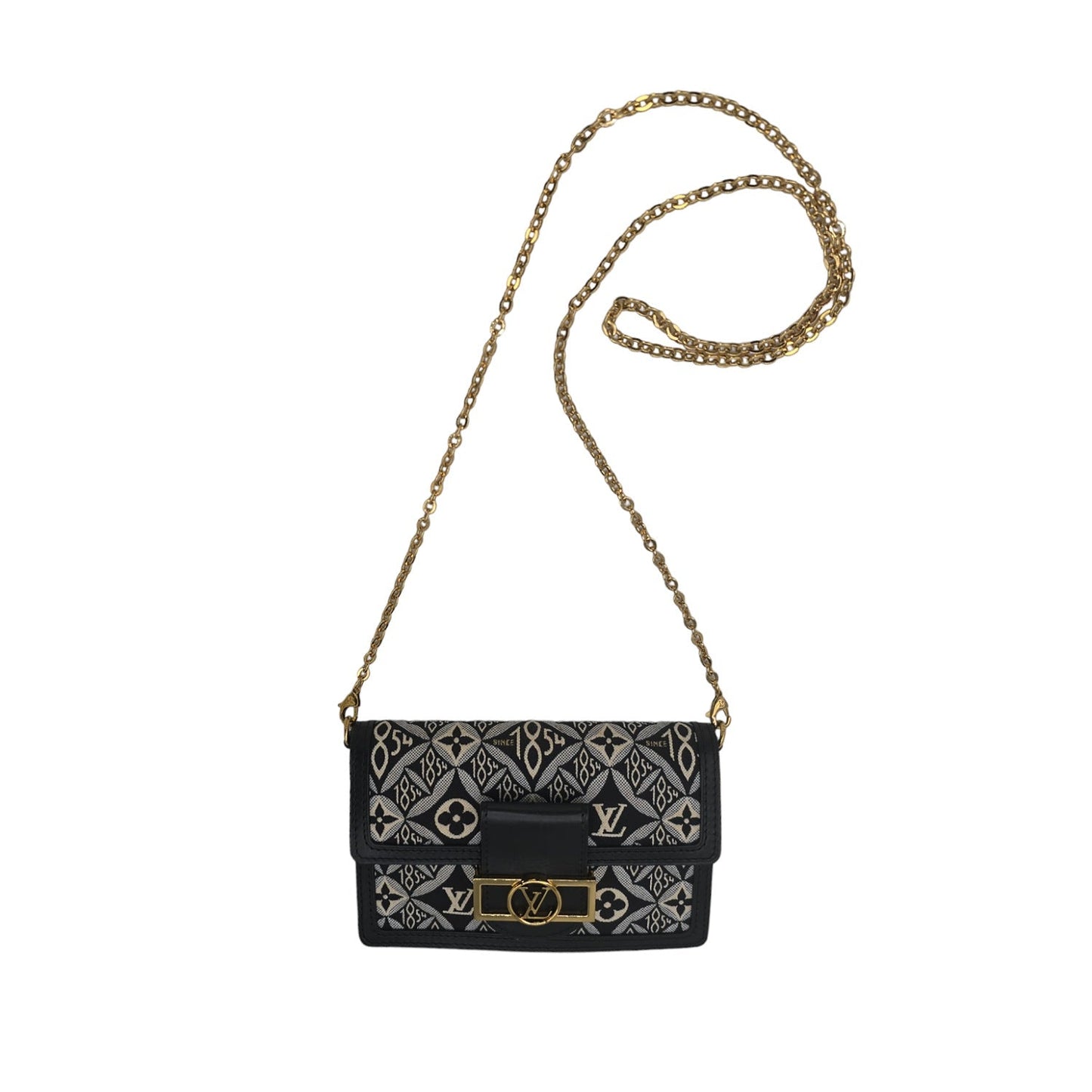 Louis Vuitton Since 1854 Dauphine Monogram Jacquard Chain Wallet
