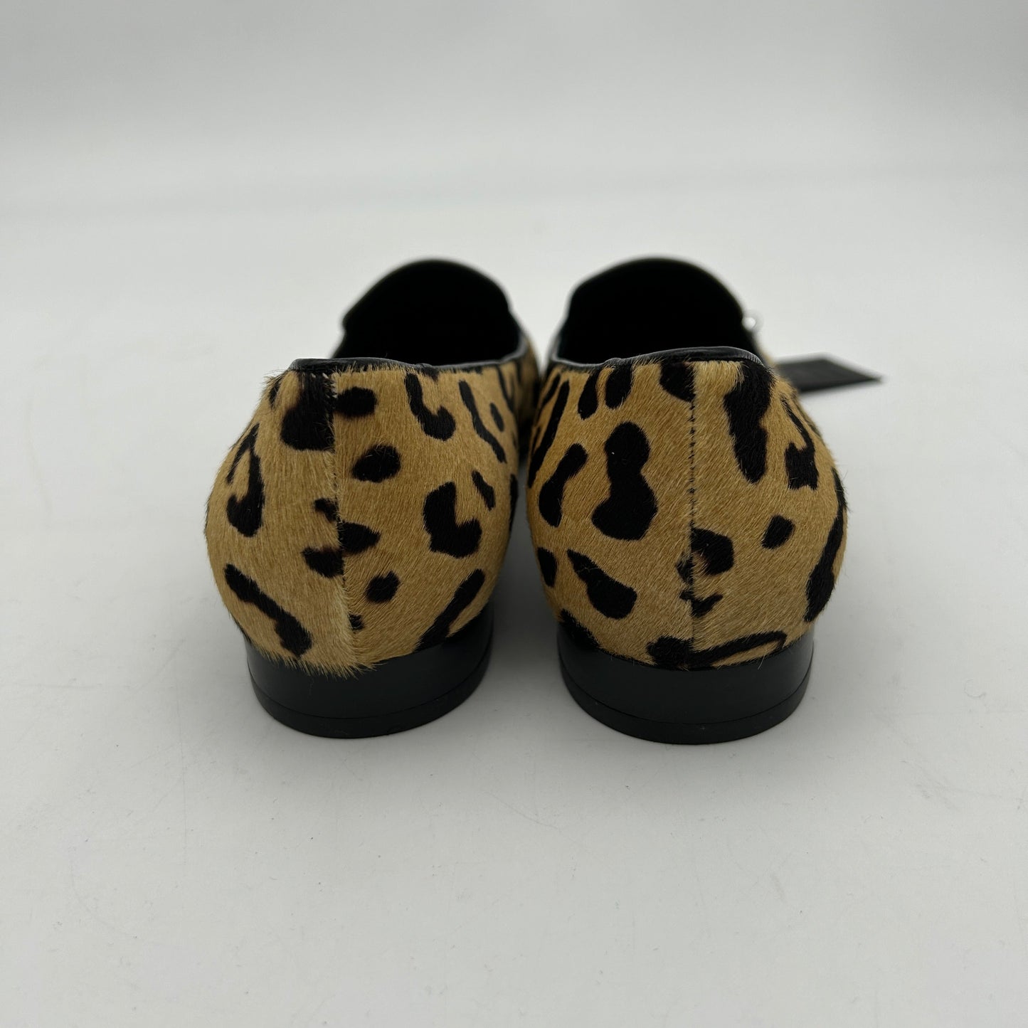 Saint Laurent Paris Brown Leopard Print Calf Hair Tribtoo Platform Pumps US Women`s Size 4 24080809