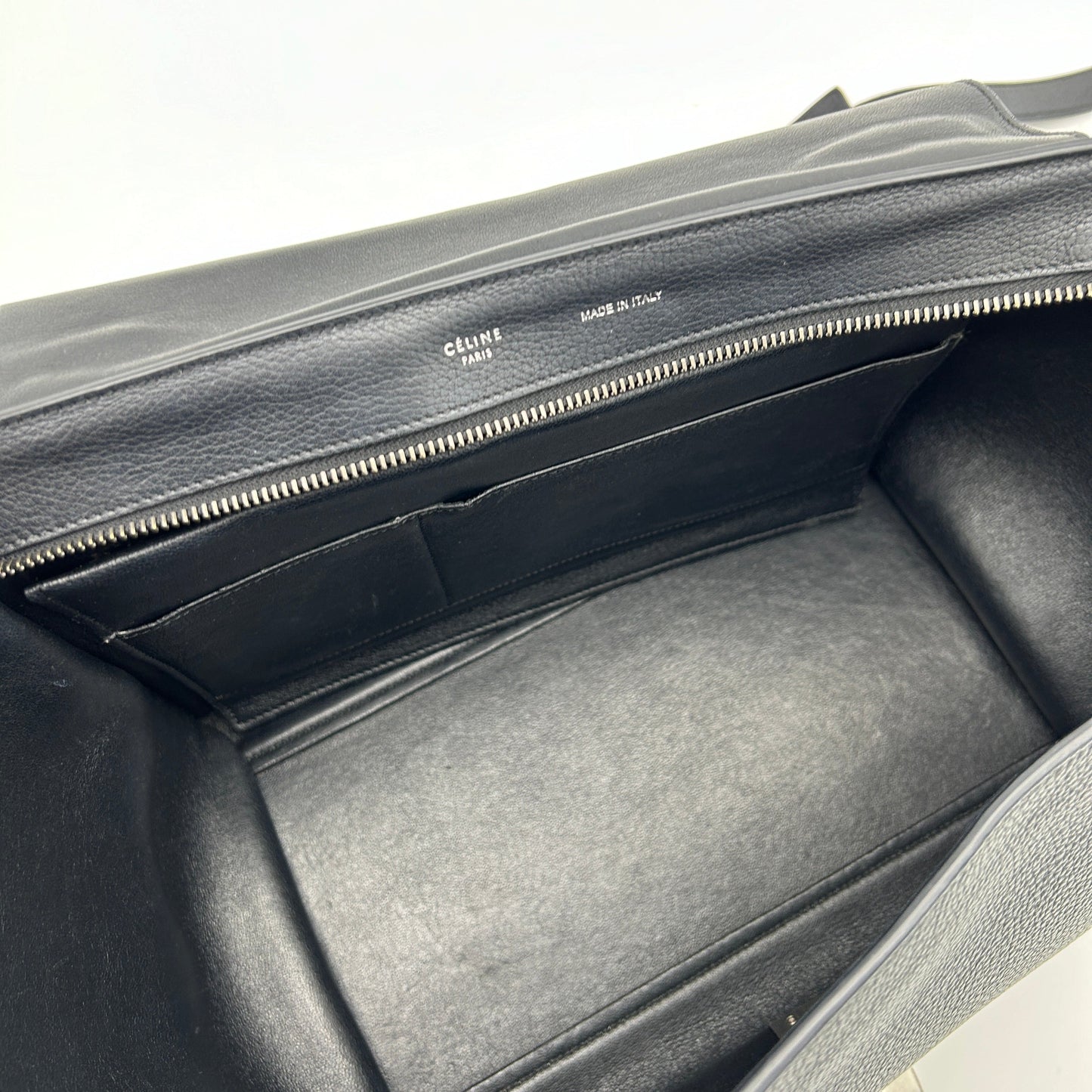 Celine TrapÃƒÆ’Ã‚Â¨ze Black Leather Handbag Medium