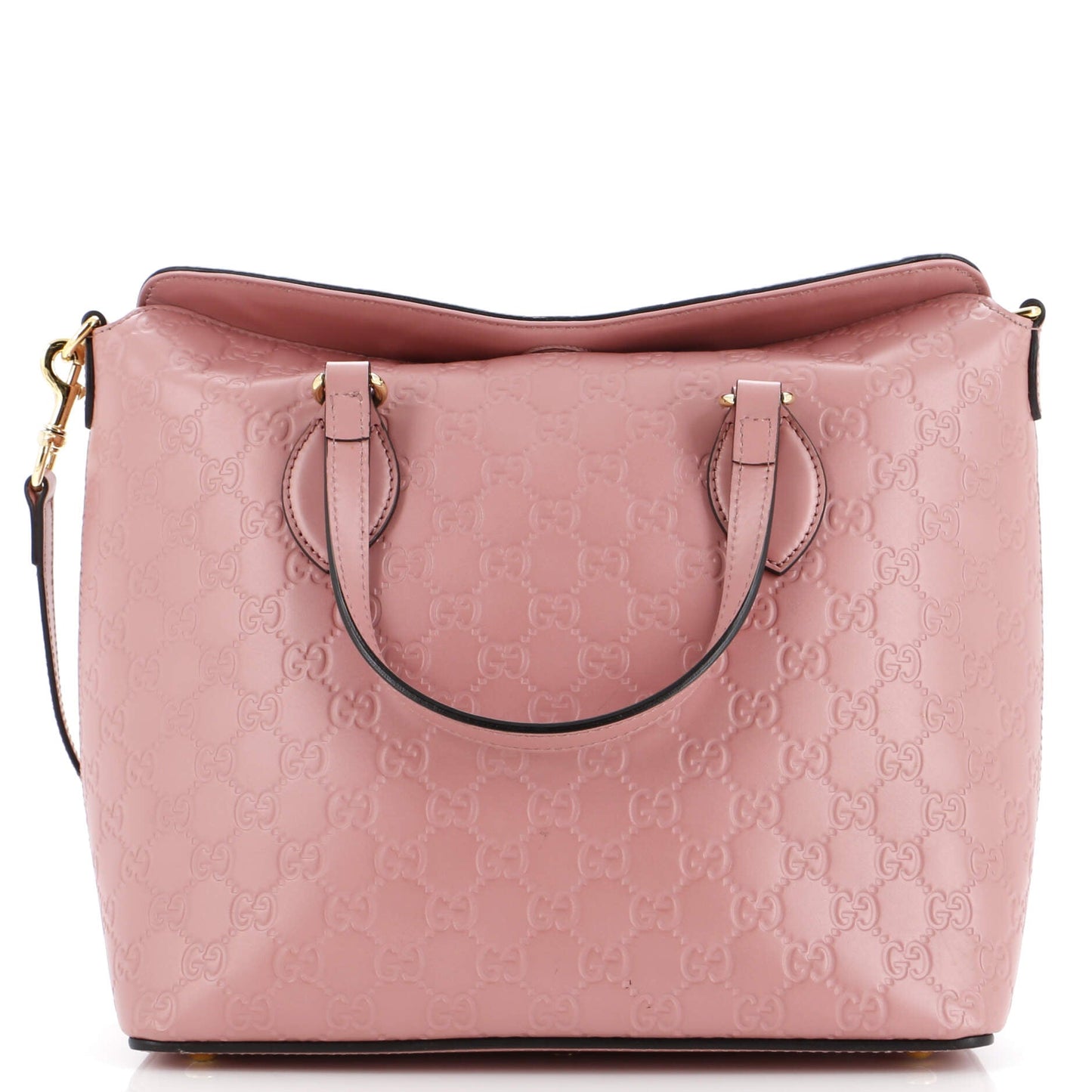 Signature Fold Over Tote Guccissima Leather Medium