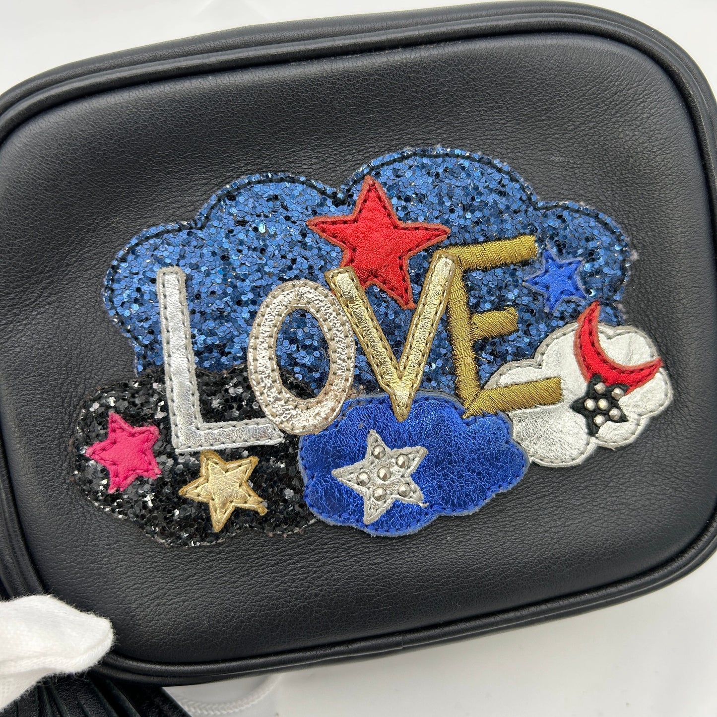 Saint Laurent Love Patch Mini Blogger Bag LA15932