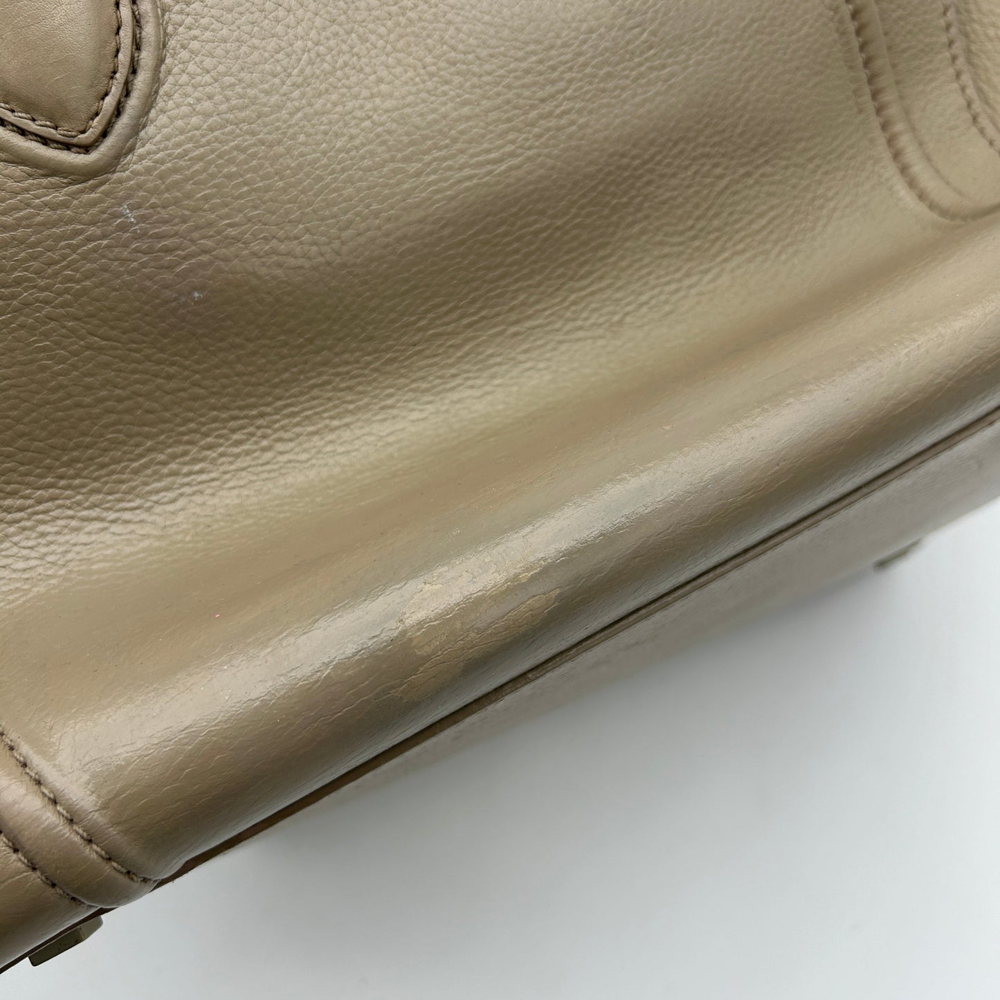 Celine Phantom Luggage Olive Leather Handbag Medium