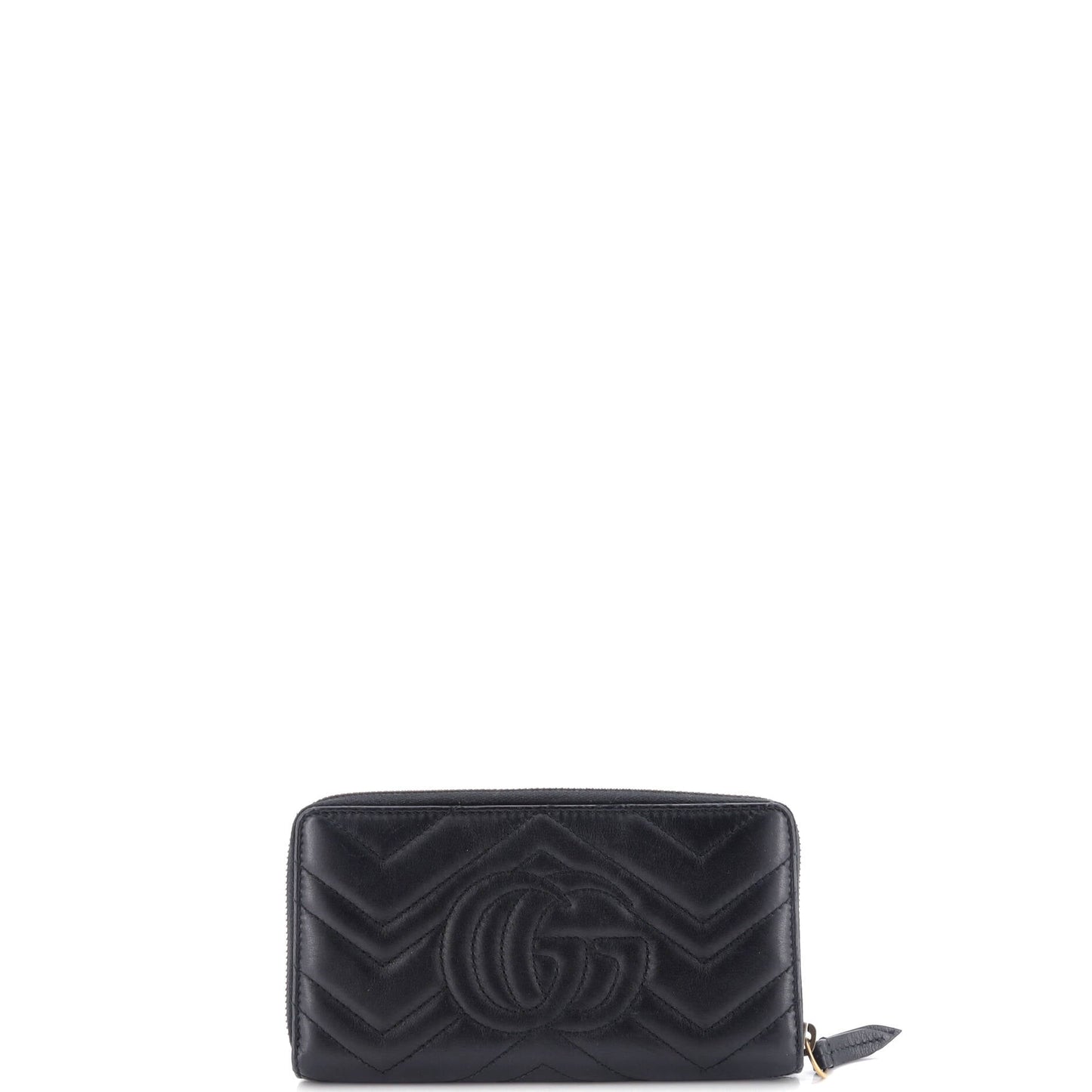 GG Marmont Zip Around Wallet Matelasse Leather