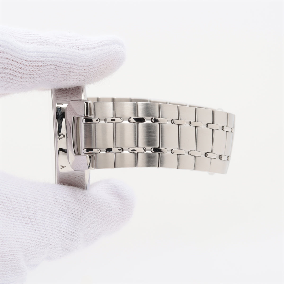 Louis Vuitton Tambur Moon Devine QA019 SS QZ Silver  Panerai 7