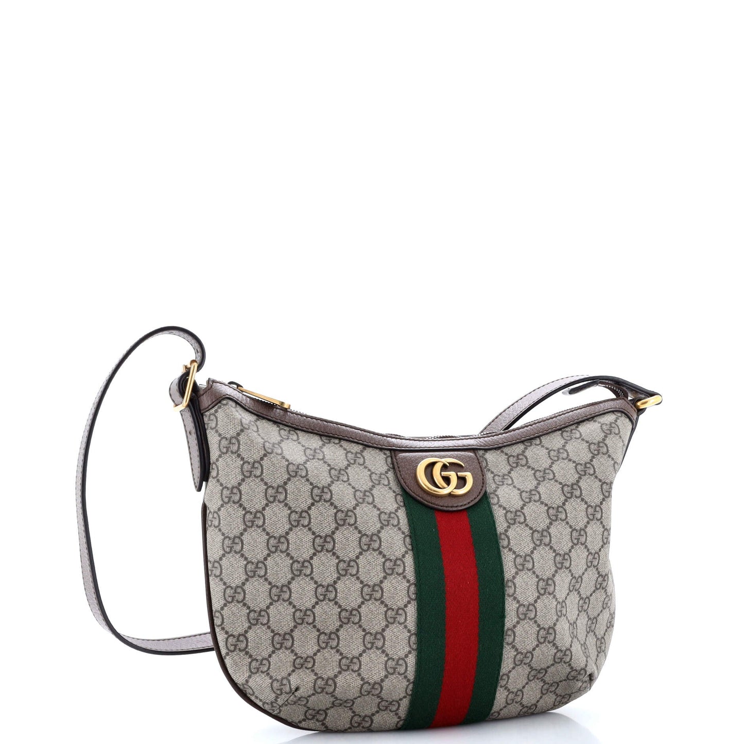 Ophidia Half Moon Hobo GG Coated Canvas Small