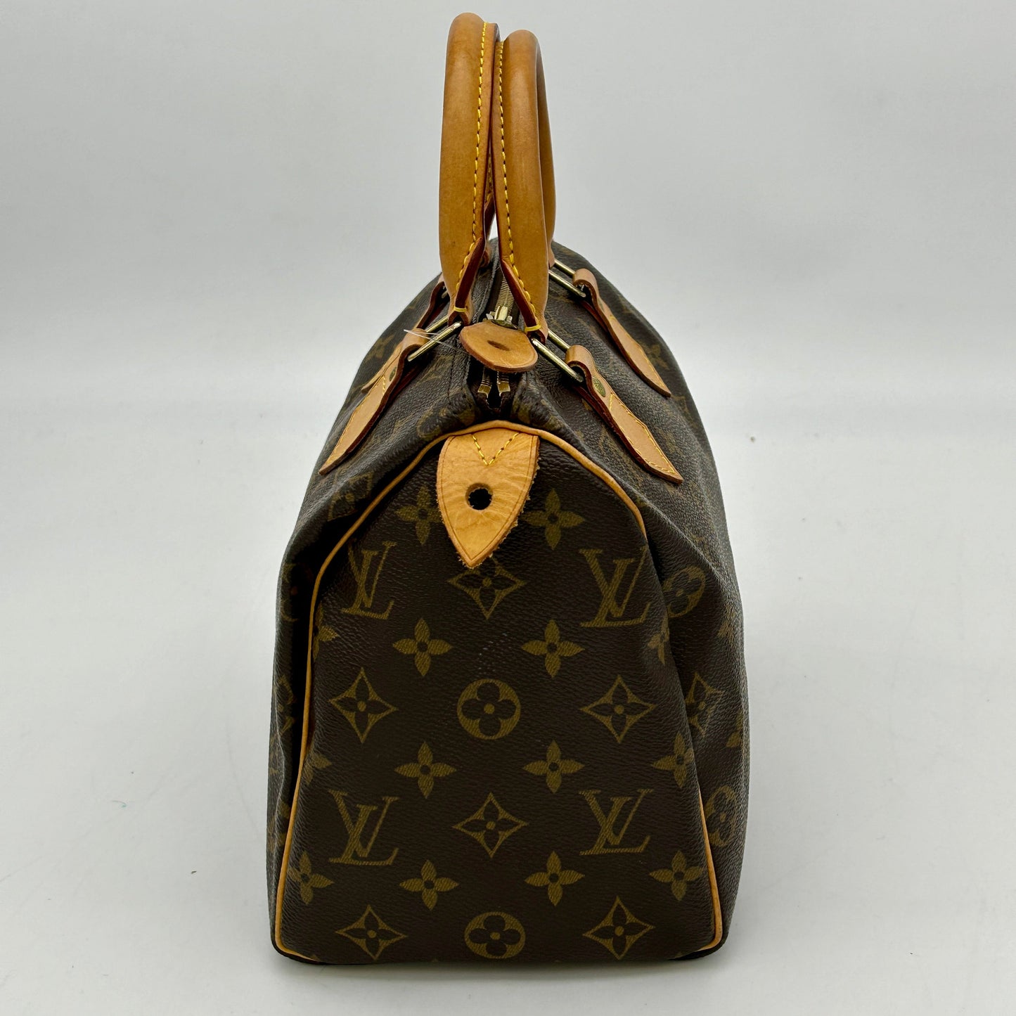 Louis Vuitton Monogram Speedy 25 Brown Boston Bag