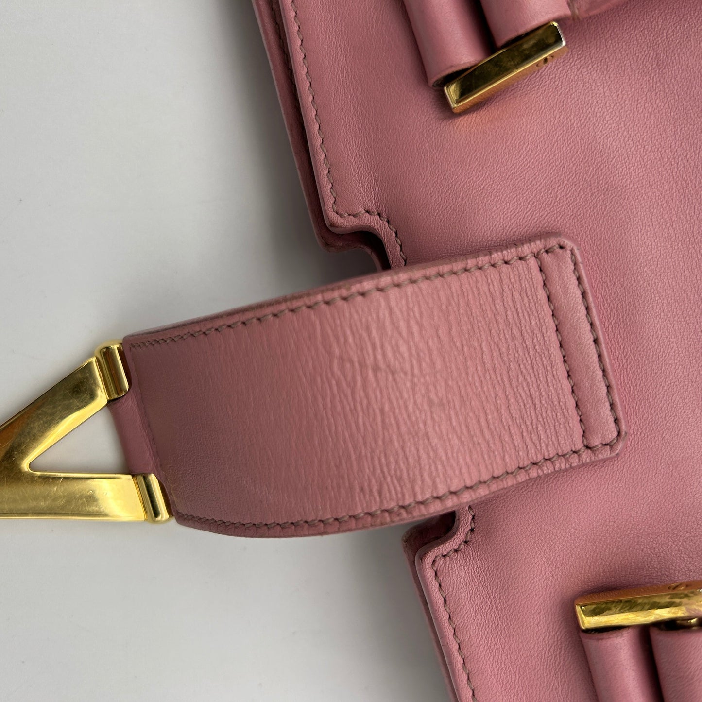 Saint Laurent Paris Ligne Y Mini Cabas Bag Pink Fuschia