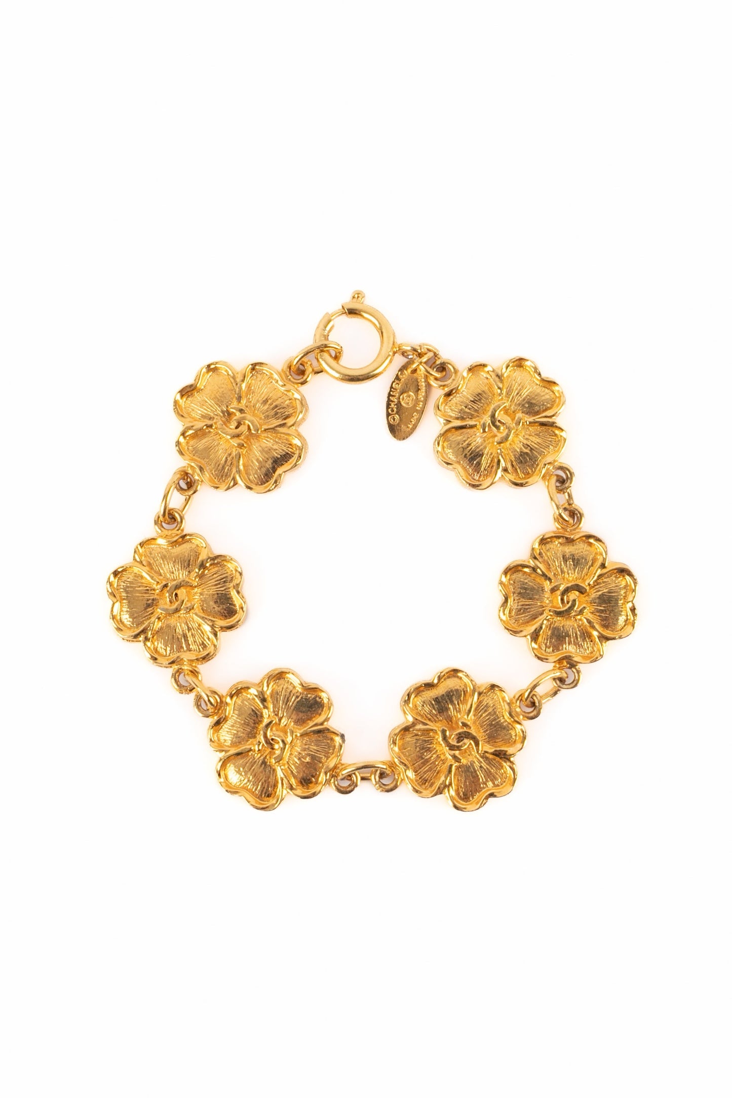 Bracelet trÃ¨fles Chanel 1980's