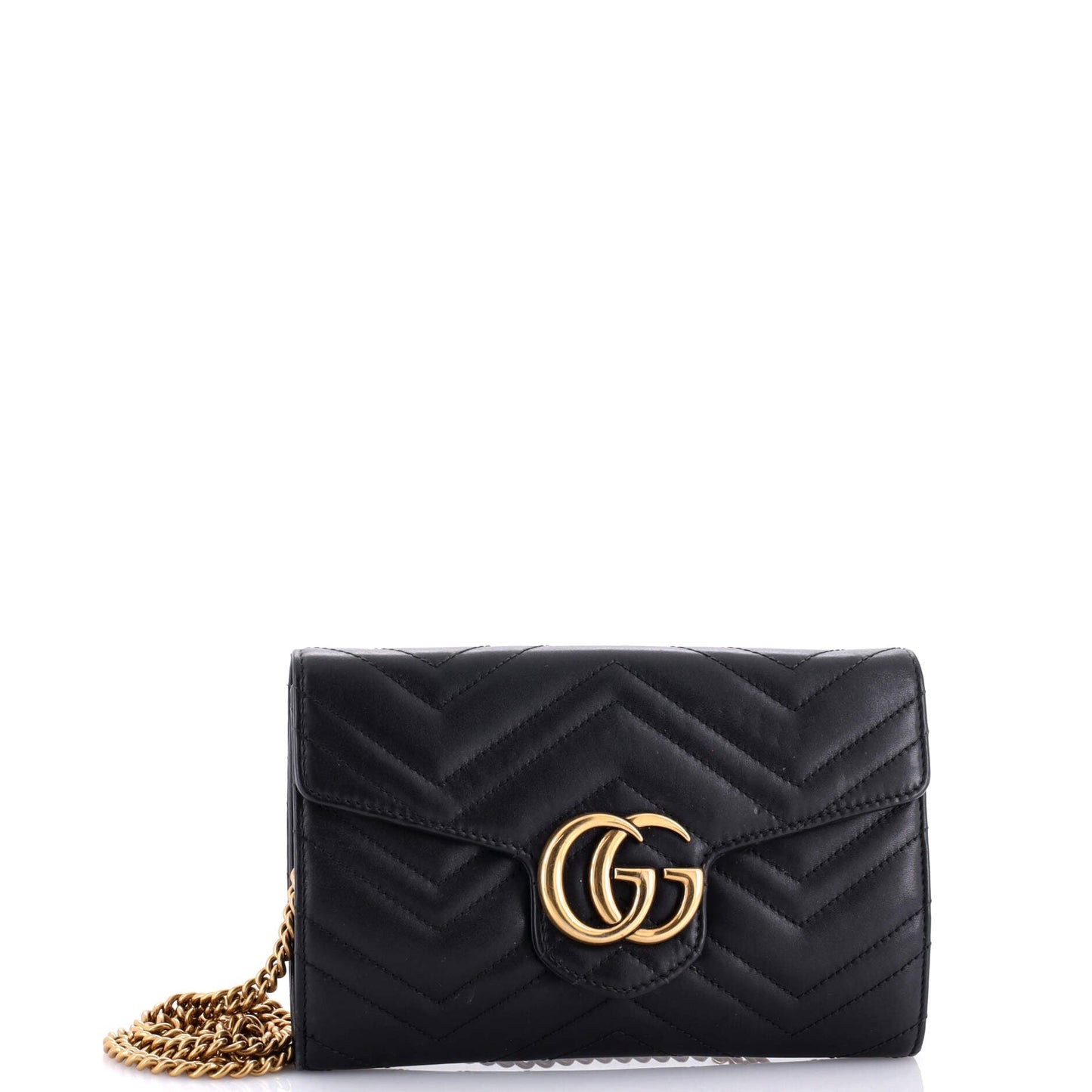 GG Marmont Chain Wallet Matelasse Leather Mini