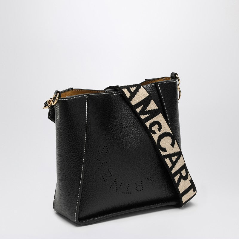 Stella Mccartney Black Stella Logo Cross-Body Bag Women