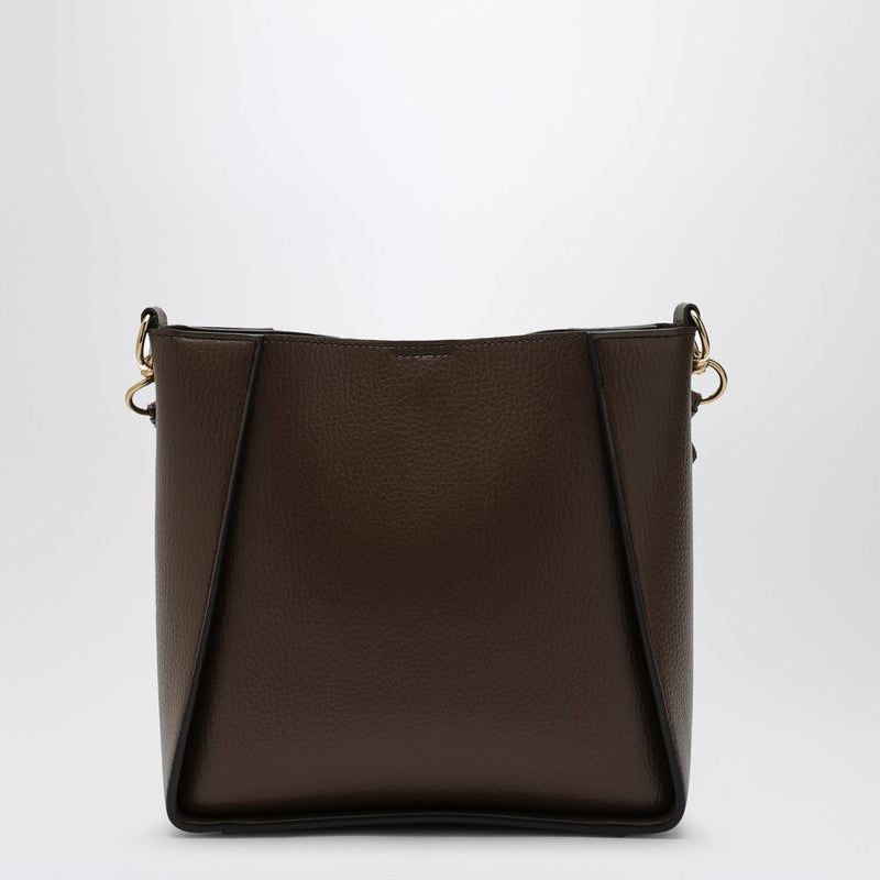 Stella Mccartney Logo Brown Shoulder Bag Women