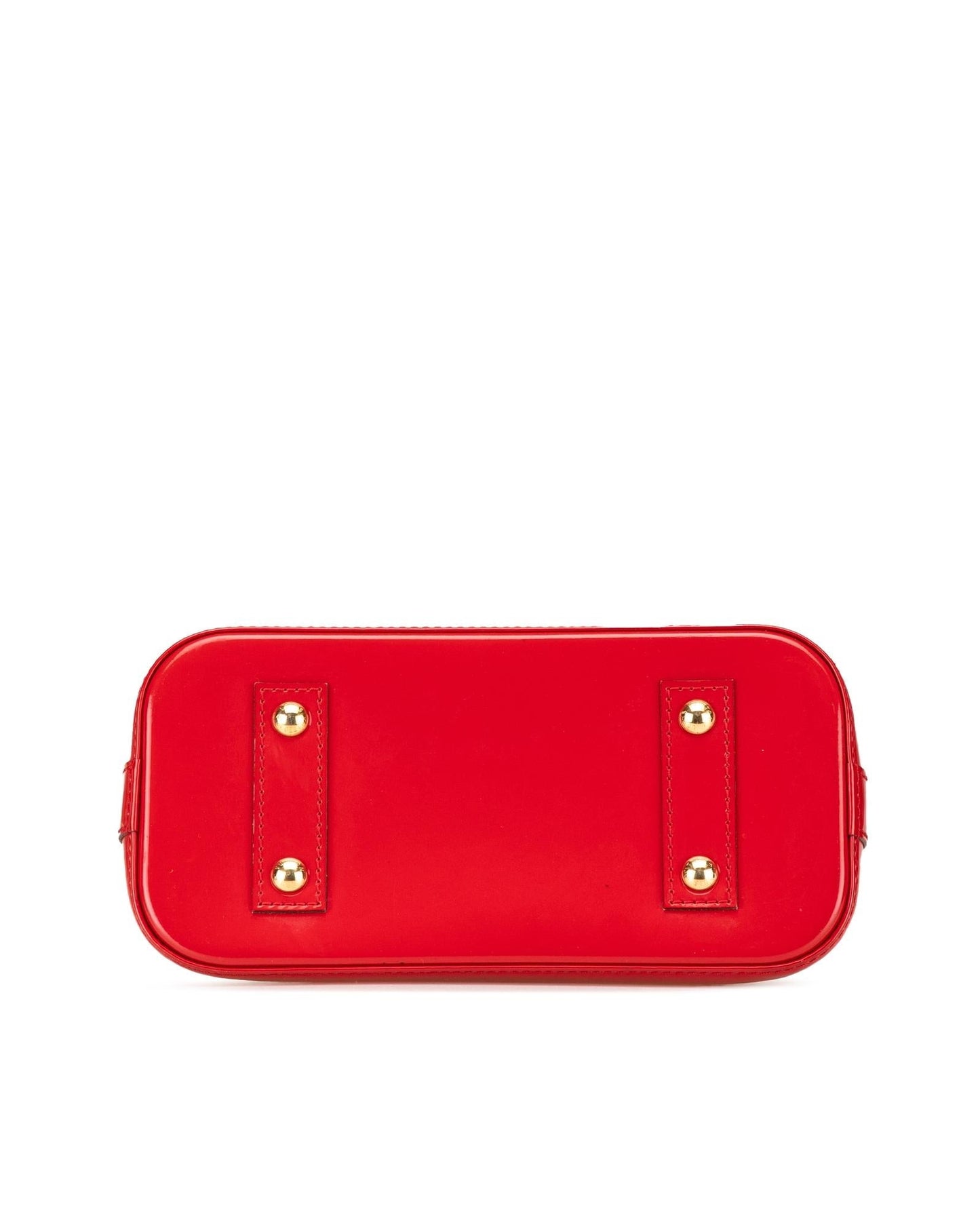 Monogram Vernis Leather Alma BB with Detachable Strap and Interior Pocket