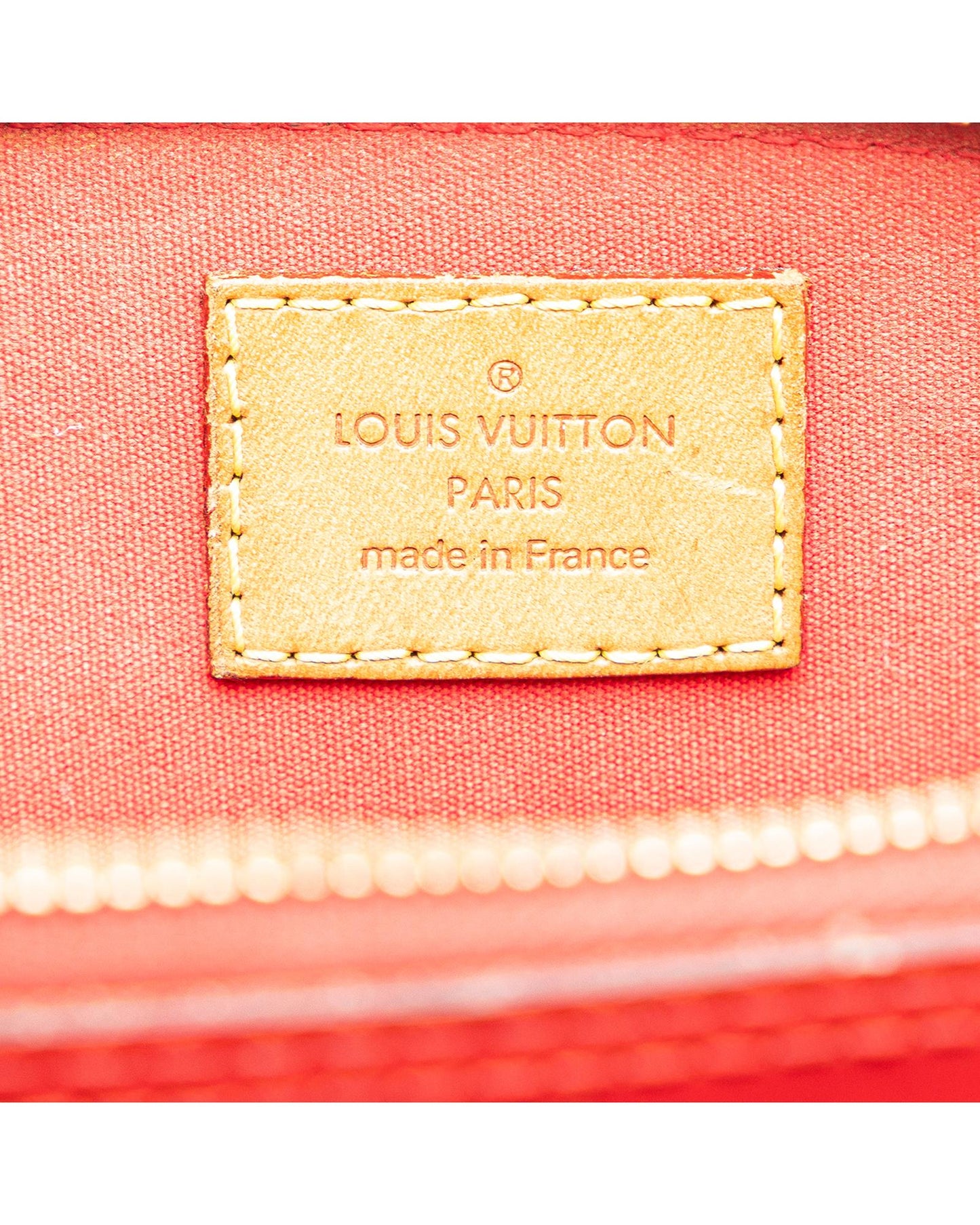 Monogram Vernis Leather Alma BB with Detachable Strap and Interior Pocket
