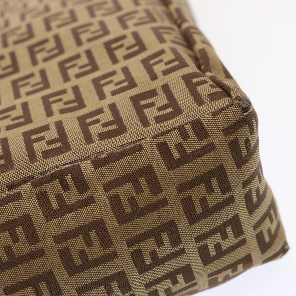 FENDI Zucchino Canvas Tote Bag Beige 70169