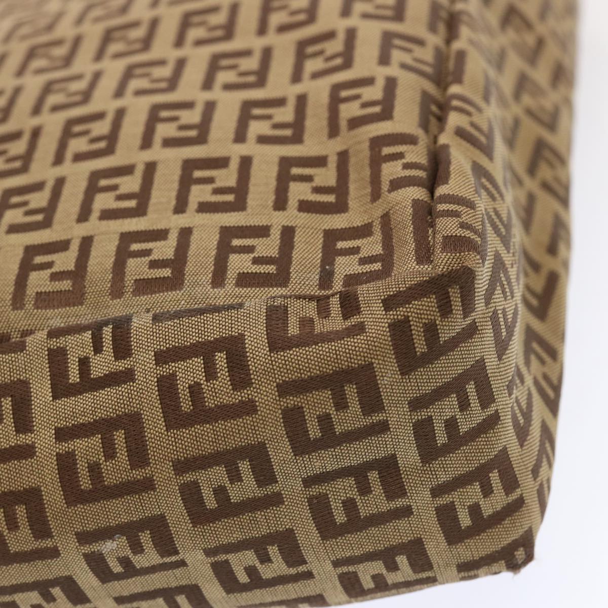FENDI Zucchino Canvas Tote Bag Beige 70169